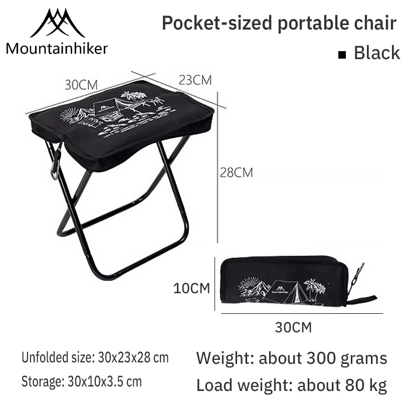 TrekLite™ Pocket Folding Chair – Ultralight, Compact & Adventure-Ready