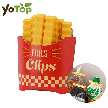 FryClip™ Magnetic Food Bag Sealer – Potato Shaped Clips for Freshness & Fun Storage