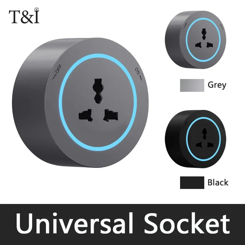 Multi-Function Power Track Socket with USB Ports – UK, US, EU Standard Wall Adapter