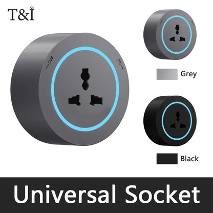 Multi-Function Power Track Socket with USB Ports – UK, US, EU Standard Wall Adapter