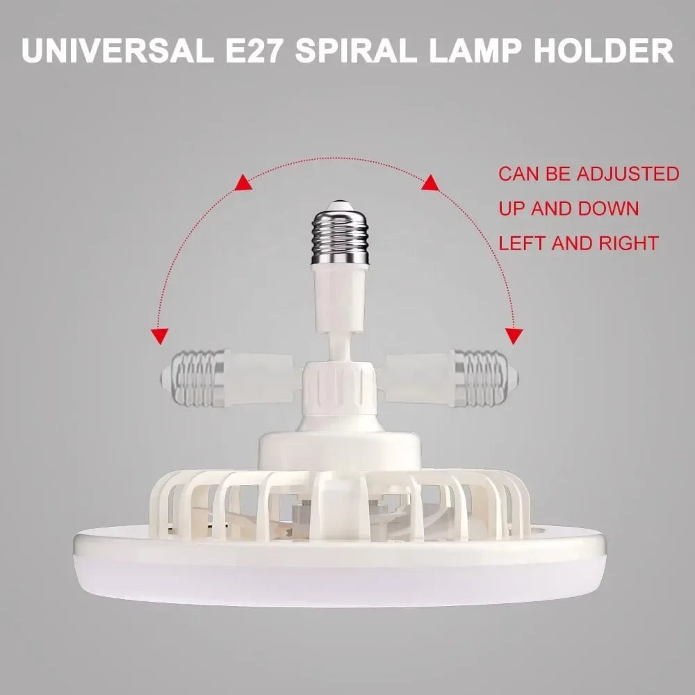 Modern Luminous LED Light Body Lamp with Ceiling Fan