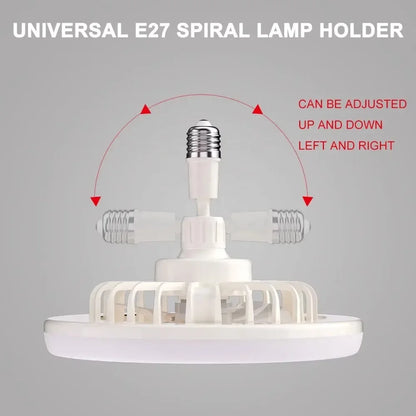 Modern Luminous LED Light Body Lamp with Ceiling Fan