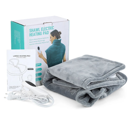 Electric Heating Pad Wrap Vest for Neck, Shoulders & Full Back – Winter Body Warmer with Adjustable Temperature & Timer