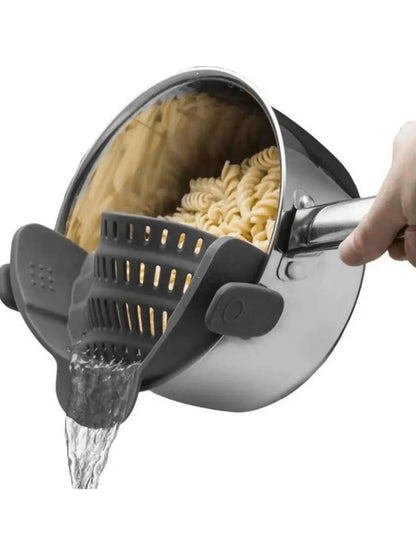 🍝 1pc Clip-On Silicone Strainer