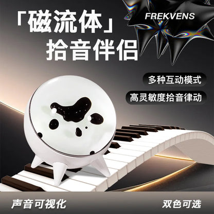 Dancing Ferrofluid with Music Rhythm, Ferrofluid Speaker Music Mate/Sound Partner, Ferrofluid Display Lamp, Magnet Liquid To