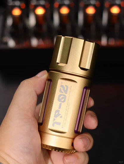 Trozk Revolver Mobile Power Bank 5000mah Golden Metal Bullet Clip Fast PD20W Charging Portable Battery Pack