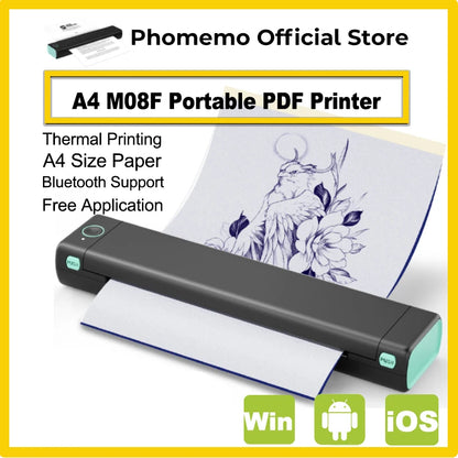 🎨 Inkless Precision — Phomemo M08F Wireless Tattoo Stencil Printer