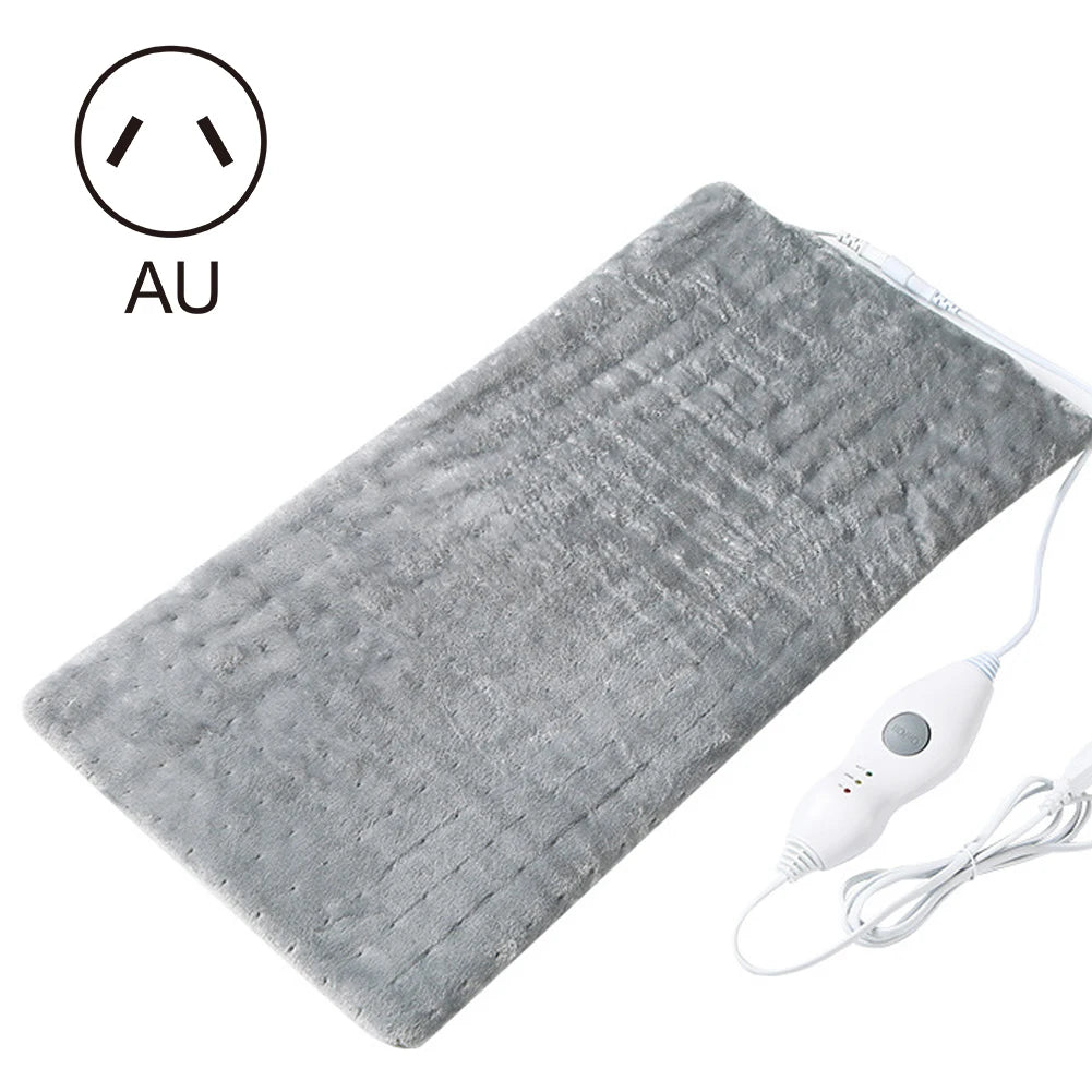 Electric Blankets Portable Massaging Heating Pad Flannel Rectangular Vibrating Heat Pad For Office Home Heating Pad 30.5x61cm