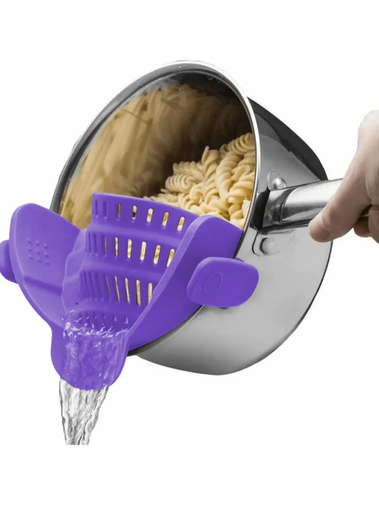 🍝 1pc Clip-On Silicone Strainer