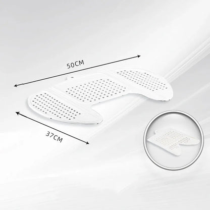 Multi-Function Collapsible Sink Cover & Silicone Makeup Pad with Bathroom Storage Rack