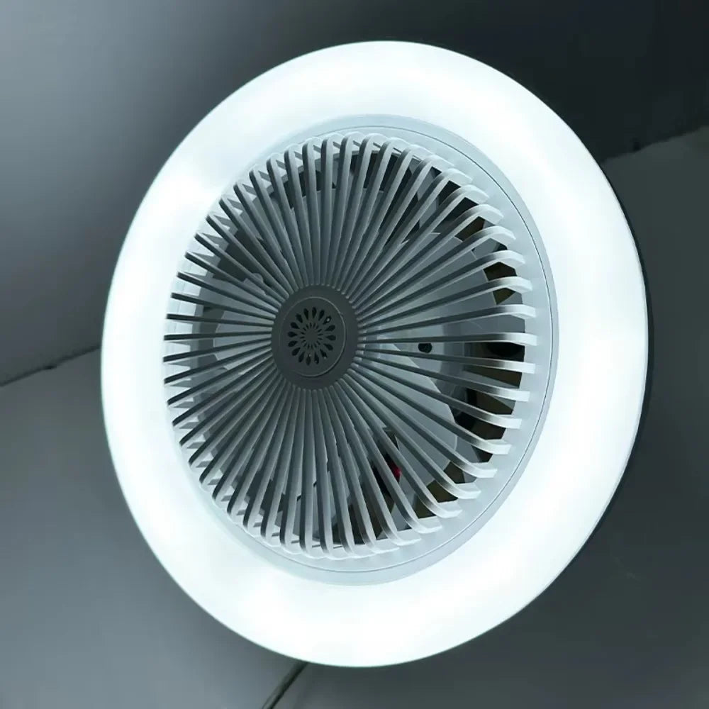 Modern Luminous LED Light Body Lamp with Ceiling Fan