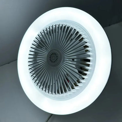 Modern Luminous LED Light Body Lamp with Ceiling Fan