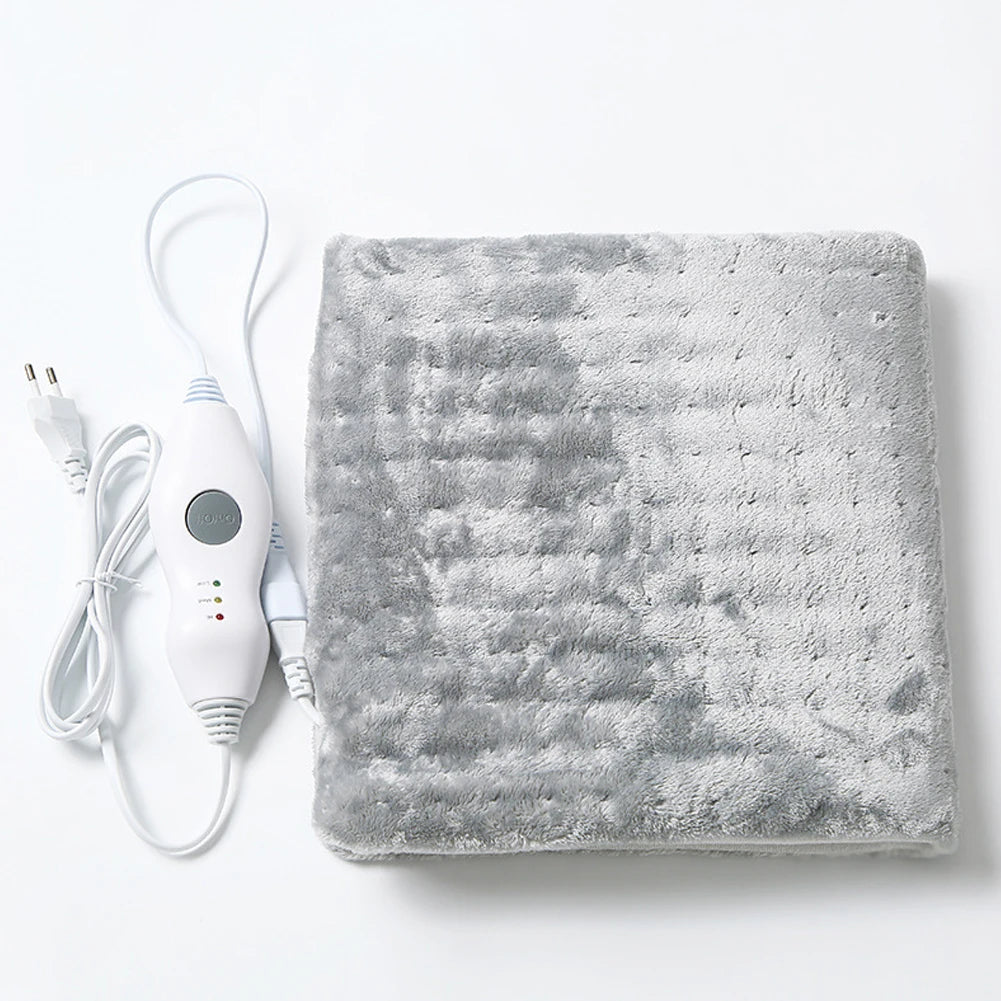 Electric Blankets Portable Massaging Heating Pad Flannel Rectangular Vibrating Heat Pad For Office Home Heating Pad 30.5x61cm