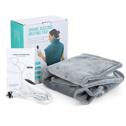 Electric Heating Pad Wrap Vest for Neck, Shoulders & Full Back – Winter Body Warmer with Adjustable Temperature & Timer