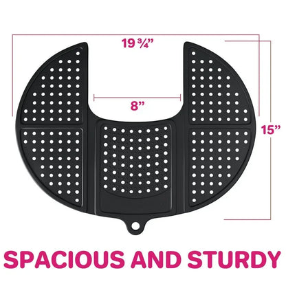 Assistive Tool for Cosmetics - Foldable Sink Cover with Silicone Makeup Brush Cleaning Pad Bathroom Storage  Bathroom Shelf