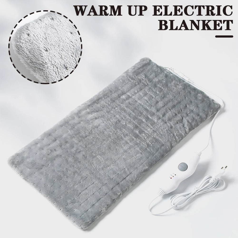Electric Blankets Portable Massaging Heating Pad Flannel Rectangular Vibrating Heat Pad For Office Home Heating Pad 30.5x61cm