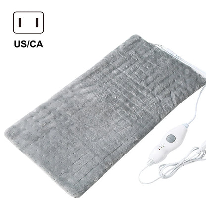 Electric Blankets Portable Massaging Heating Pad Flannel Rectangular Vibrating Heat Pad For Office Home Heating Pad 30.5x61cm