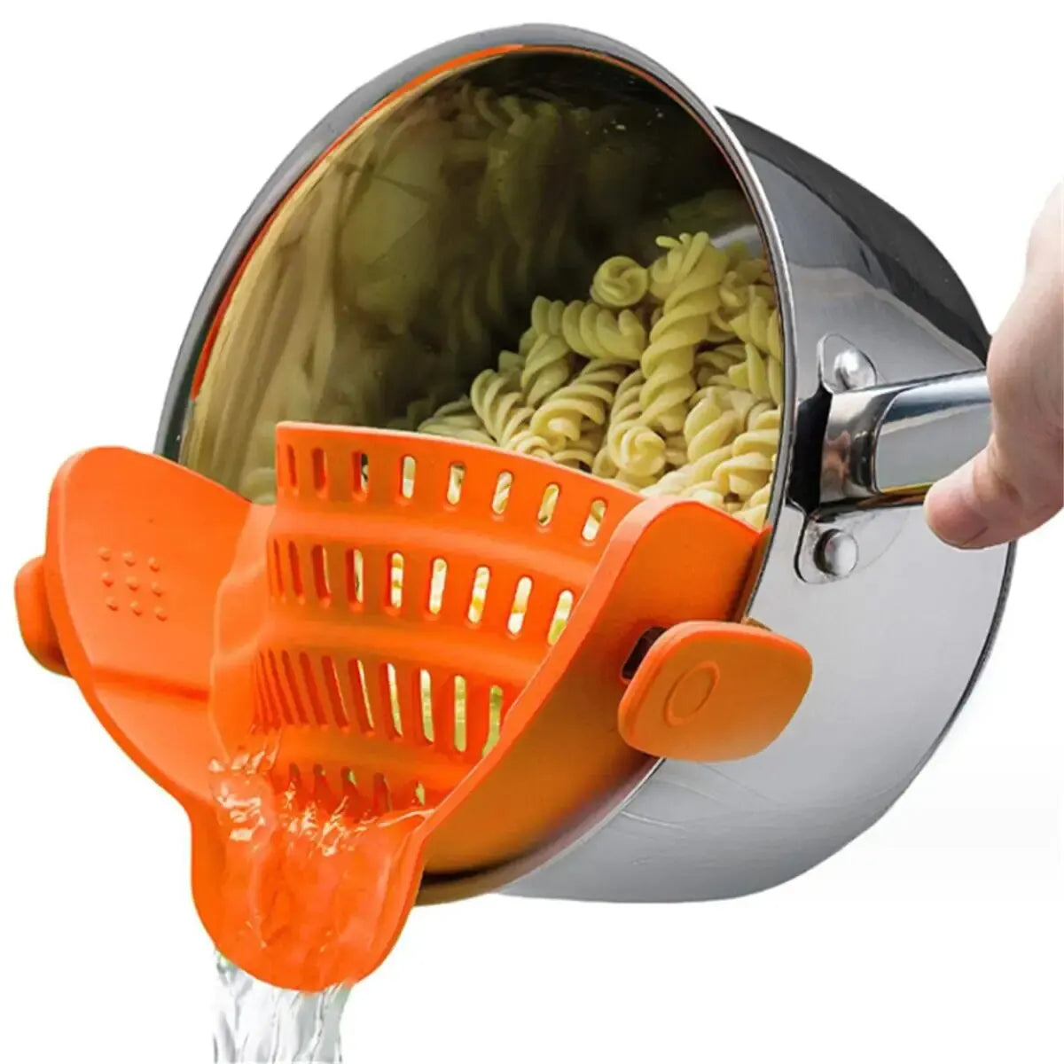 🍝 1pc Clip-On Silicone Strainer
