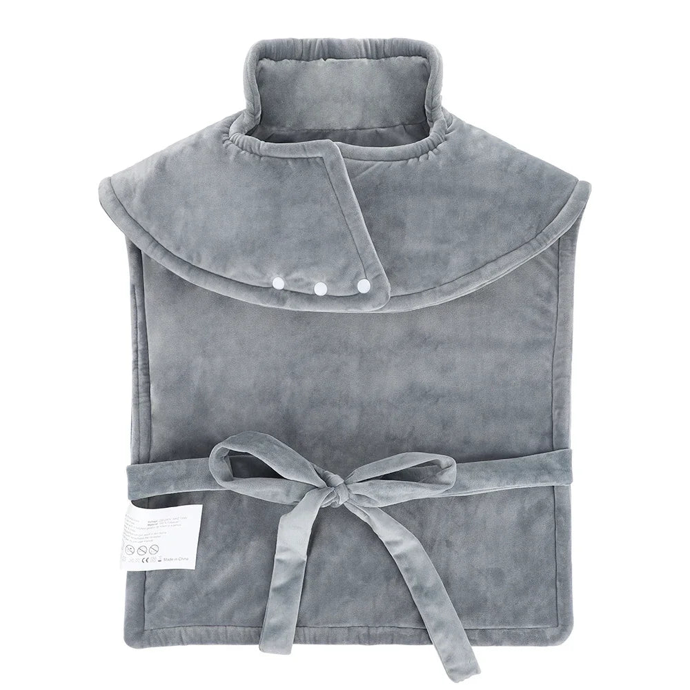 Electric Heating Pad Wrap Vest for Neck, Shoulders & Full Back – Winter Body Warmer with Adjustable Temperature & Timer