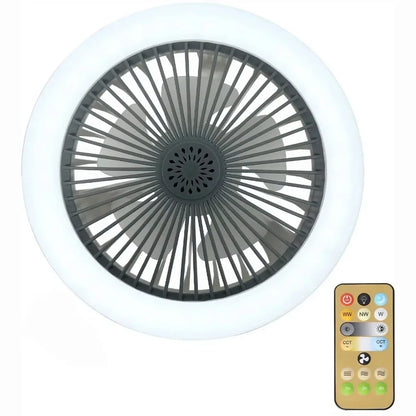 Modern Luminous LED Light Body Lamp with Ceiling Fan