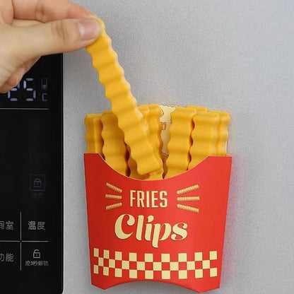 FryClip™ Magnetic Food Bag Sealer – Potato Shaped Clips for Freshness & Fun Storage